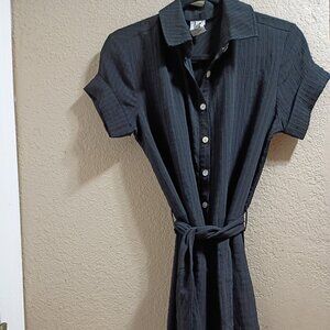 Macy's Bella Black short sleeve shorts romper for summer size Medium Black